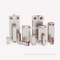 Heat pump HVAC brazed plate heat exchanger